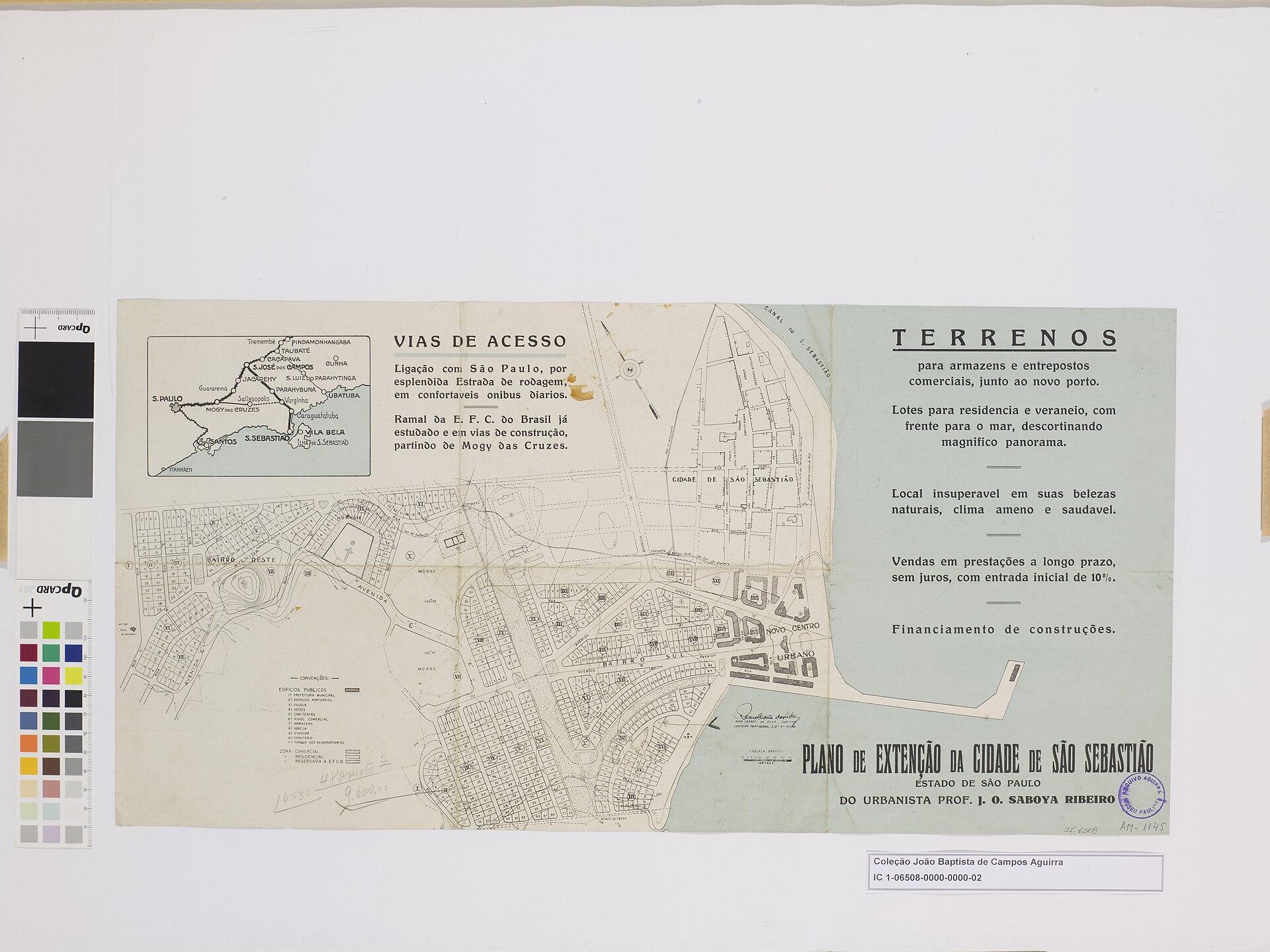 Plano de Extensão da Cidade de São Sebastião Estado de São Paulo do Urbanista Professor J. O. Saboya Ribeiro - 2, Acervo do Museu Paulista da USP.jpg